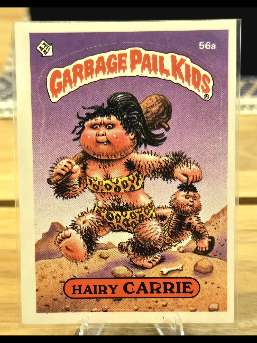 Hairy Carrie #56a Rare Error Card 1985 Topps Garbage Pail Kids Series 2